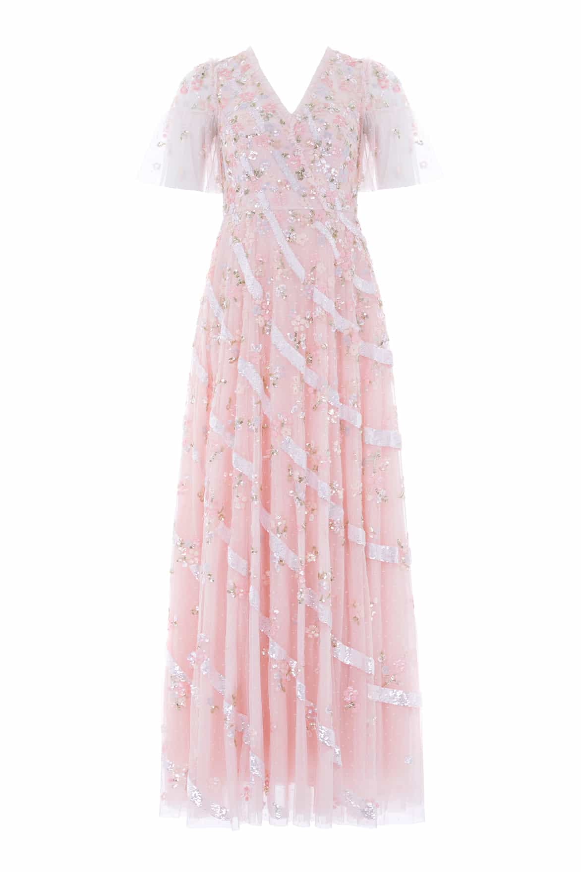 Dianella Sequin Gown – Pink | Needle & Thread