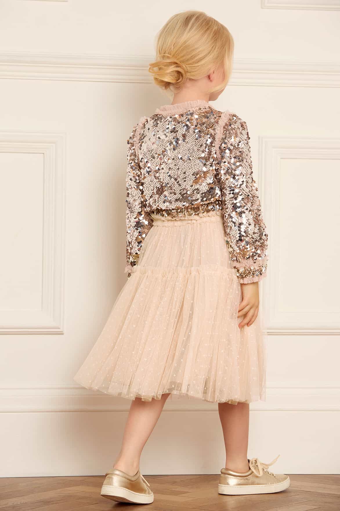 City Threads Youth Gold Skirt Girls Novelty Circle Skirt Turquoise